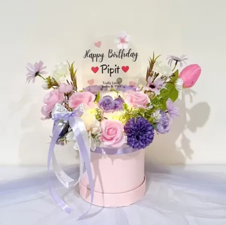 Bloom Box Akrilik Ucapan Ulang Tahun Kota Tangerang